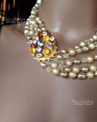 Collana di alta bigiotteria vintage
