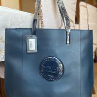 Borsa blu Enrico Coveri + sacchetto nero Coveri