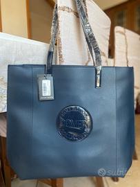 Borsa blu Enrico Coveri + sacchetto nero Coveri