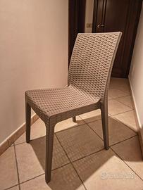 Sedie di plastica