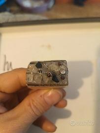 anello artigianale argento