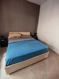 Letto matrimoniale contenitore + materazzo