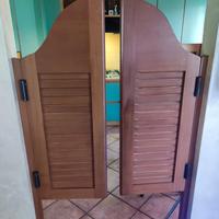 Porta saloon in legno massiccio