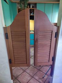 Porta saloon in legno massiccio
