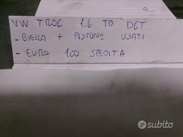 Biella con pistone volkswagen t roc 1.6 tdi dgt