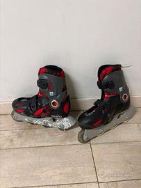 Pattini a rotelle Oxelo taglia 34-36 – nero/rosso