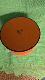 Hermès scatola tonda vuota