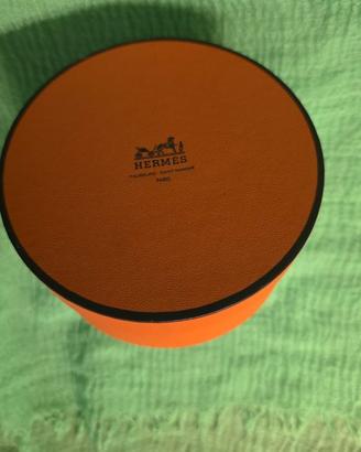 Hermès scatola tonda vuota