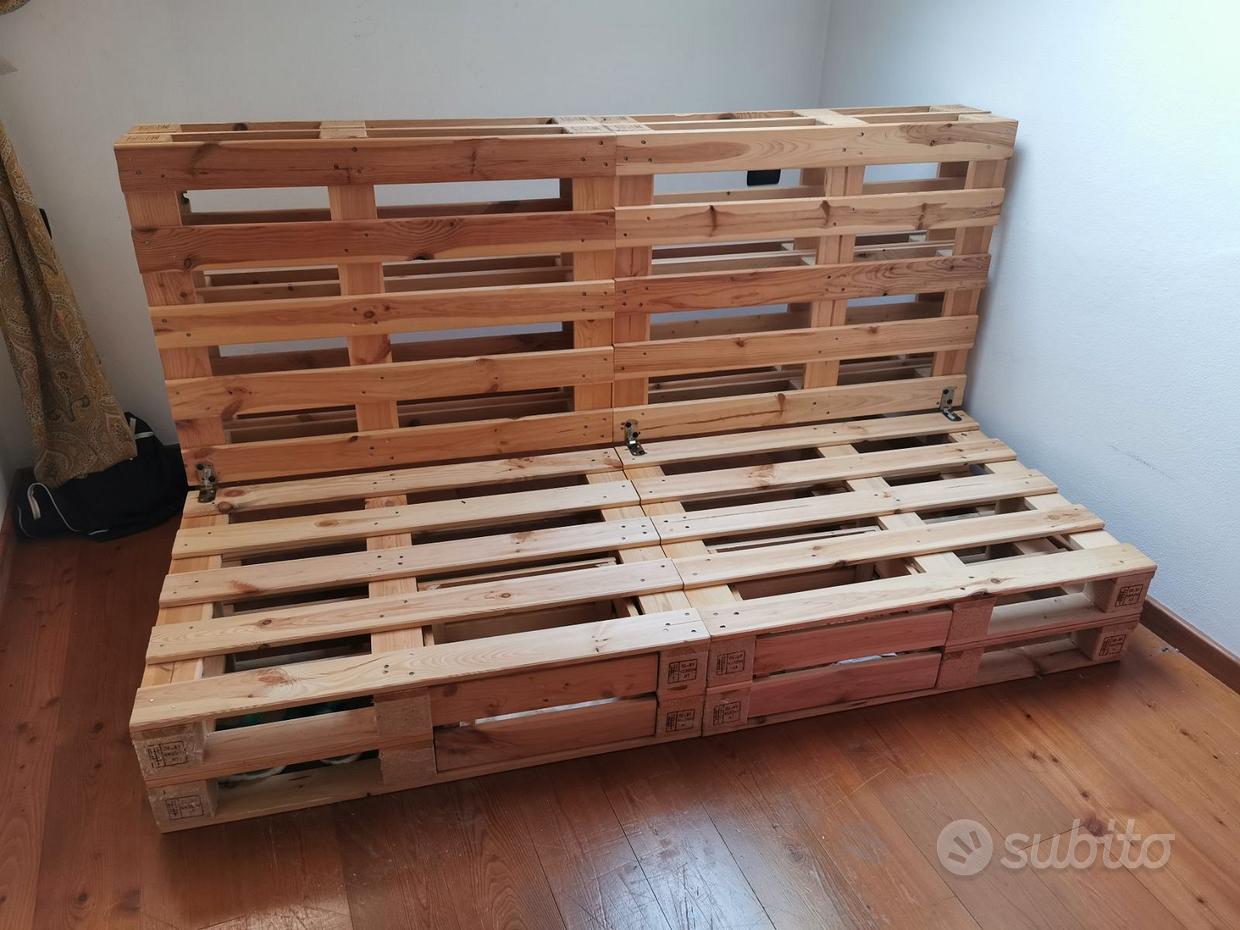 Divano Letto Letto Con Bancali E Luci Testiera Letto Singolo Letto