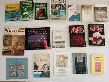 Libri vari in blocco 