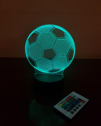 Lampada pallone da calcio “effetto 3D”