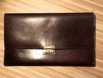 Cartella per documenti in cuoio vintage