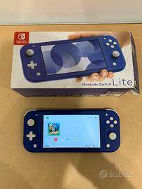 Nintendo Switch lite blu con scatola