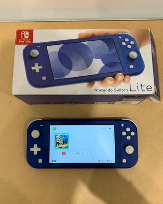 Nintendo Switch lite blu con scatola