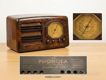 Radio d’ epoca phonola modello 541 originale snni3