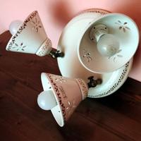 Lampadario da parete a tre luci