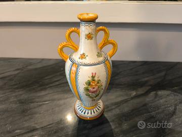 Vaso Anfora in Ceramica di Deruta - Dipinto a Mano