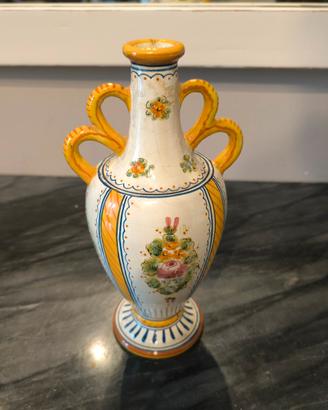 Vaso Anfora in Ceramica di Deruta - Dipinto a Mano