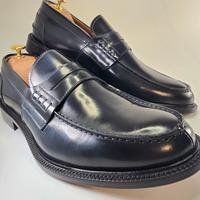 Mocassini uomo blu scuro artigianali – Vera pelle 