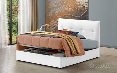 Letto contenitore 1 piazza e mezza + materasso