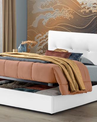 Letto contenitore 1 piazza e mezza + materasso