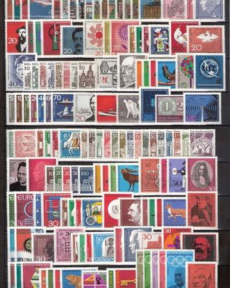 GERMANIA 1964/1969 annate complete fbolli nuovi