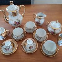 Servizio tè placcato oro