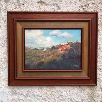 Quadro vintage -Panorama- dipinto a olio