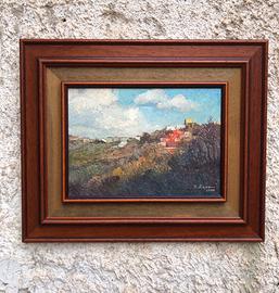 Quadro vintage -Panorama- dipinto a olio