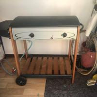 Barbecue a gas piastre in ghisa