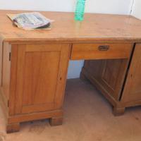 VECCHIA SCRIVANIA SCRITTOIO IN FRASSINO