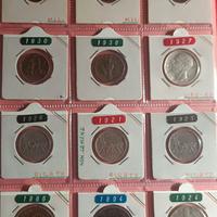 12 MONETE REGNO D'ITALIA