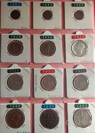 12 MONETE REGNO D'ITALIA