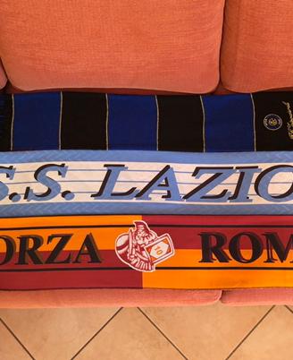 Sciarpe Calcio Inter, Lazio, Roma