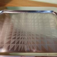 vassoio in acciaio inox misura 46 x 33 cm 