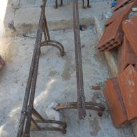 4 trispiti in ferro batt. '800 reti 100 e 157