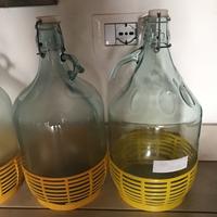 Damigiane vetro acqua vino