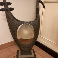 Lampada Etnica Uccello Pavone provenie dall'India