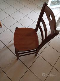 SEDIE IN LEGNO COLOR NOCE