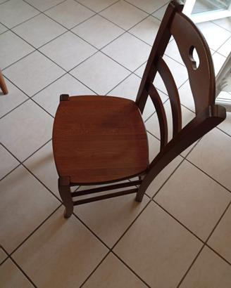 SEDIE IN LEGNO COLOR NOCE