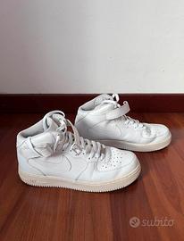 Nike Air Force 1 Mid Bianche EU 46 AF1 originali