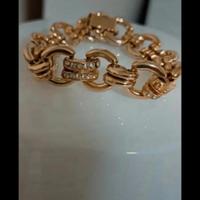 braccialetto con brillantini in acciaio