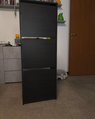 Scarpiera ikea bissa marrone scuro