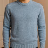 Maglione da uomo Piazza Italia - azzurro mélange