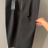 Gonna TWIN-SET nera con zip