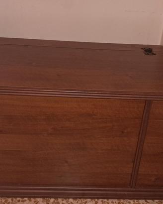 Cassapanca in legno con contenitore - 100€