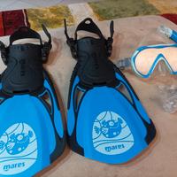 Kit originale MARES da snorkeling per bambino