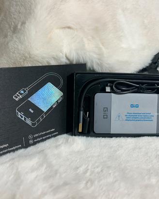 GIQ - Docking station usb 3.0 ssd vga hdmi