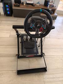 Volante Logitech g29 + postazione ps5 e pc