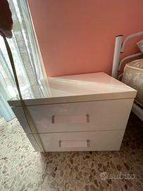 2 comodini da camera da letto